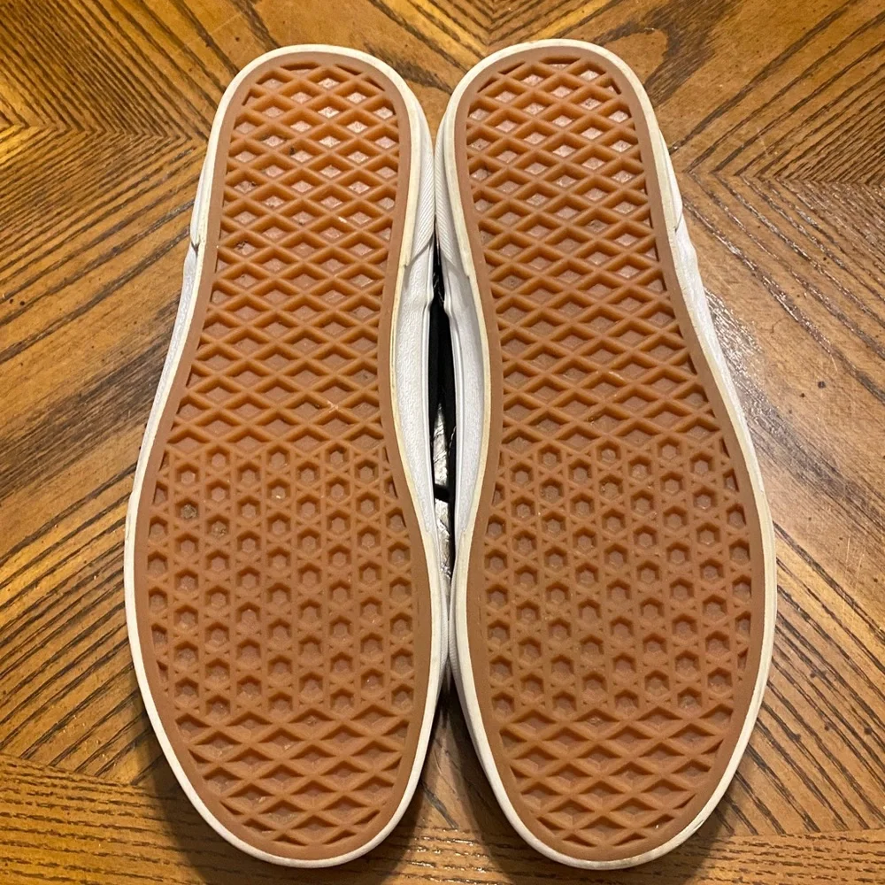 Vans Black and White Men’s Sneakers Sz 7.5 Vans Off the Wall - Picture 5 of 8